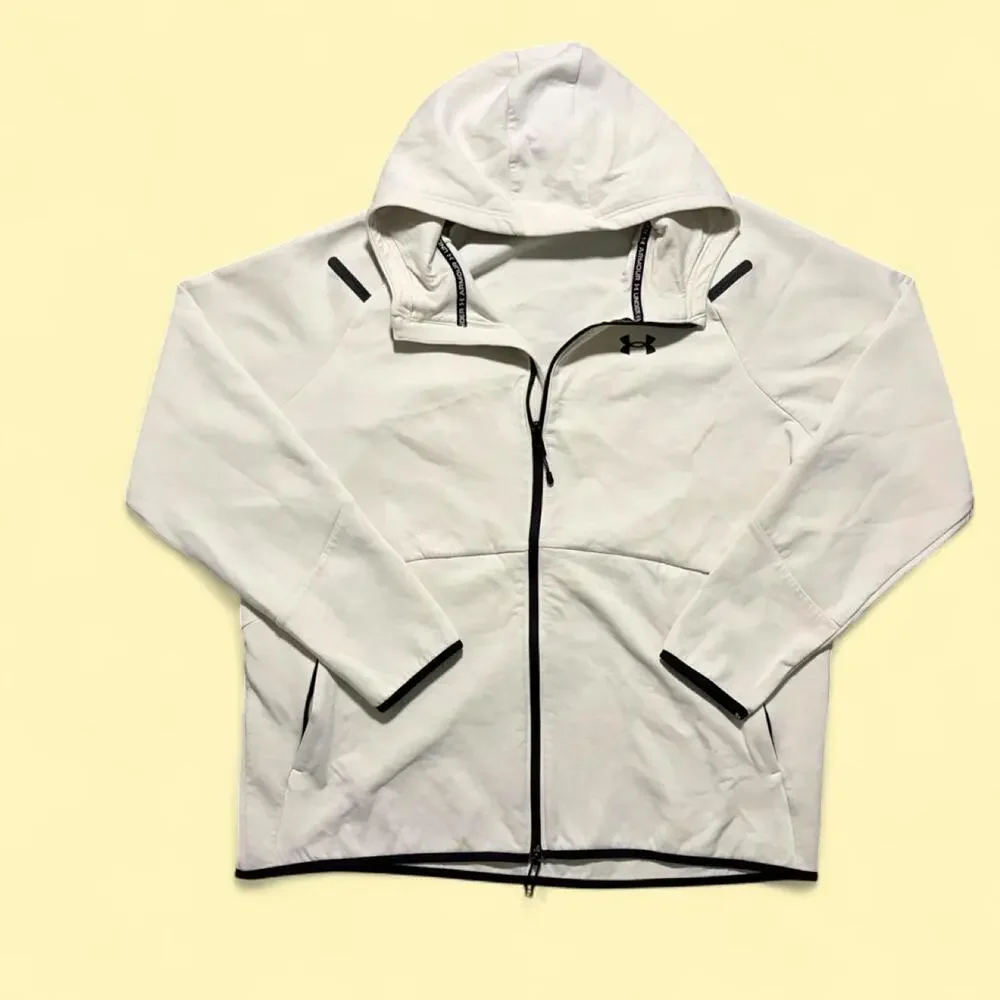 Under armour white unstoppable fleece